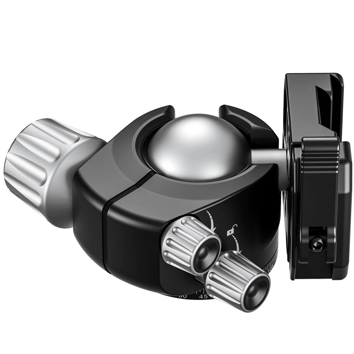 Leofoto LH-LSC Lever-Release Hybrid Clamp Ball Head for Shooting/Hunting